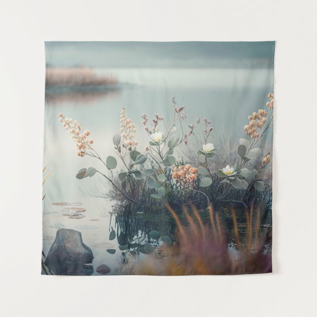 Wilde Blume Ruhe Stille Friedliche Jahreszeit Wandteppich (Vorderseite)