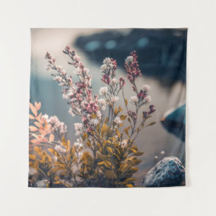 Wilde Blume Ruhe Stille Friedliche Jahreszeit Wandteppich