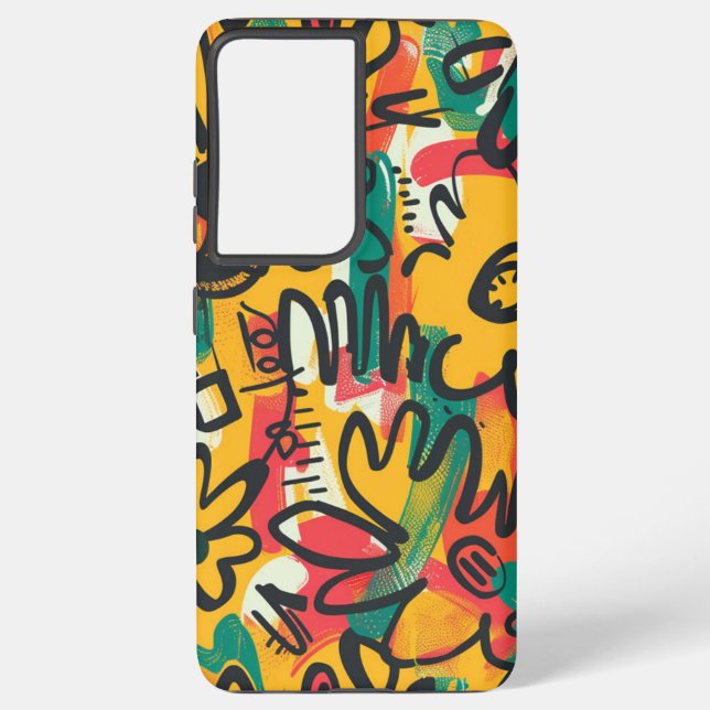 Wilde Blume Samsung Galaxy Hülle (Rückseite)