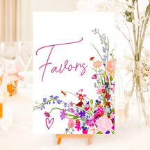 Wilde Blume-Skripte favorisieren Brautparty