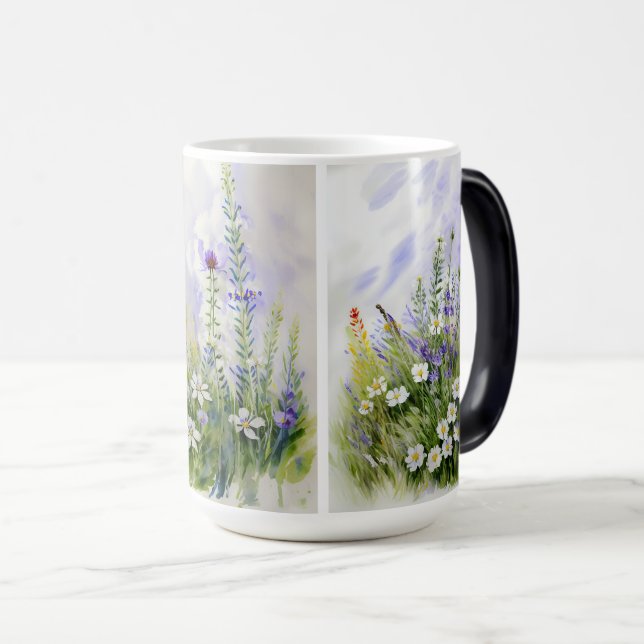 Wilde Blume Tasse (VorderseiteRechts)
