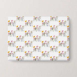 Wilde Blume, Vintage botanische Pastelle Button