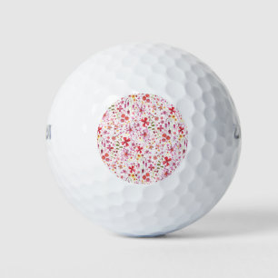 Wilde Blume Wasserfarbe Golfball