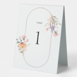 Wilde Blume Wedding Tischaufsteller