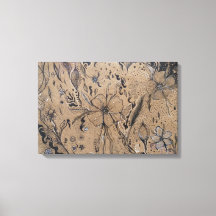 Wilde Blume zeichnend