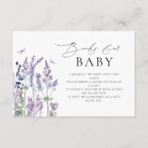 Wilde Blumen Baby Shower Bücher für Baby
