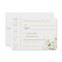 Wilde-Blumen-Blumen-RSVP-Antwortkarte