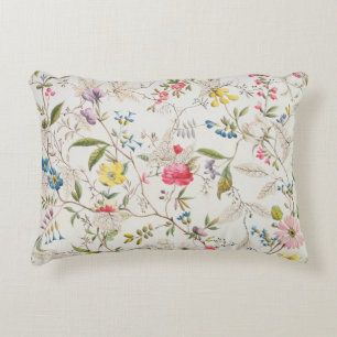 Wilde Blumen entwerfen für silk Material, c.1790 Dekokissen