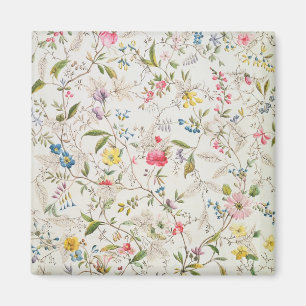 Wilde Blumen entwerfen für silk Material, c.1790 Magnet