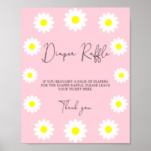 Wilde Blumen Gänseblümchen - Windelverlosung Poster