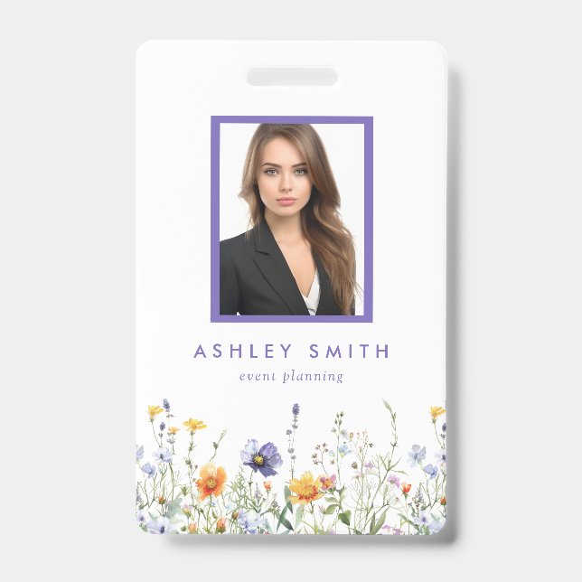 Wilde-Blumen-ID-Ausweis Ausweis (Vorderseite)