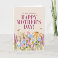 Wilde Blumen ihr macht das Leben süßer Frohe Mutt