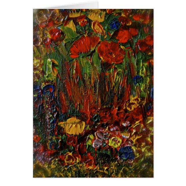 Wilde Blumen-Karte (Vorne)