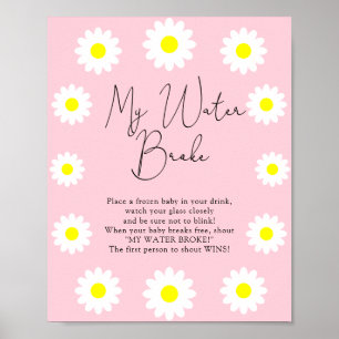 Wilde Blumen Margeriten - Wasser brach Spiel Zeich Poster