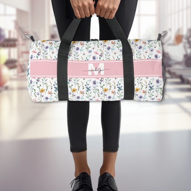Wilde-Blumen-Monogramm Duffle Bag (Wildflower Monogram Duffle Bag)