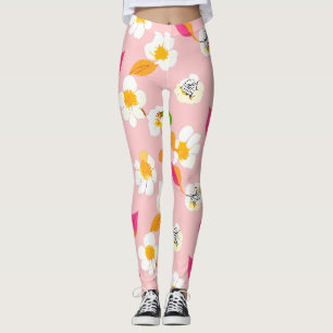 Wilde Blumen Nahtlos  Leggings