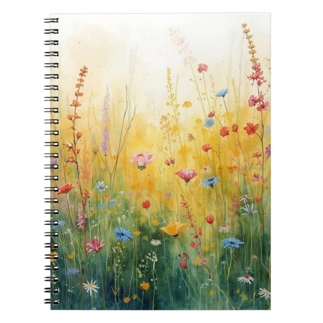 Wilde Blumen Notizblock (Vorderseite)