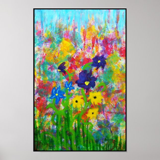 Wilde Blumen Poster (Vorne)