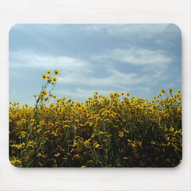 Wilde Blumen Sonnenblumen Mousepad (Vorne)