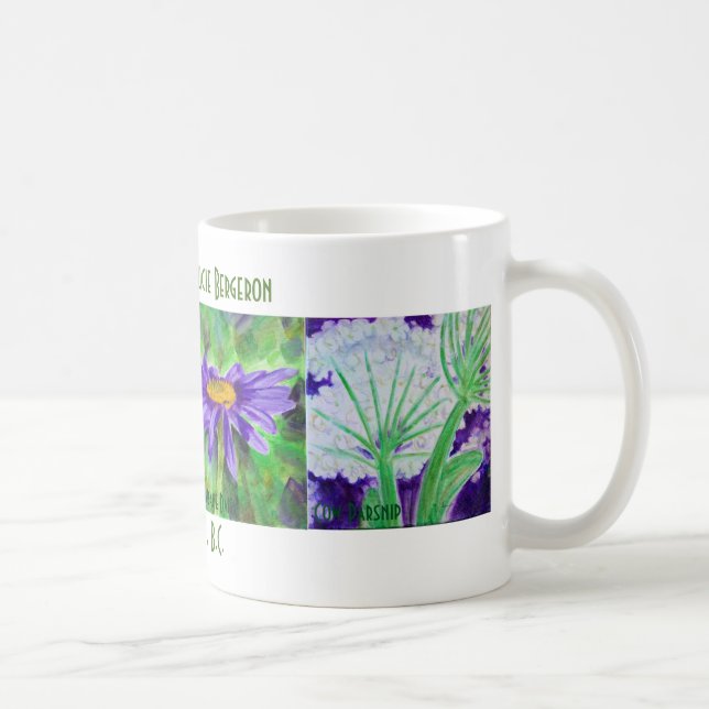 Wilde Blumen-Tasse Kaffeetasse (Rechts)