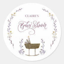 Wilde Blumen und Luftballons Baby Shower 