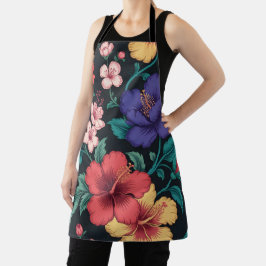Wilde-Blumen-Wiederholungsmuster Schürze