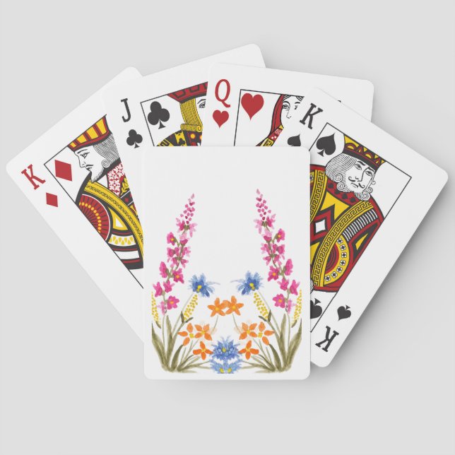 Wilde Blumenflüsterer  Spielkarten (Rückseite)