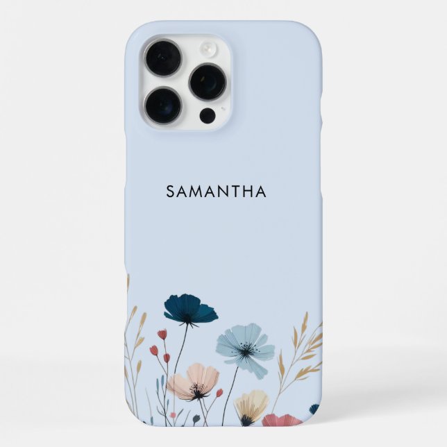 Wilde Blüten iPhone 16 Pro Max Hülle (Rückseite)