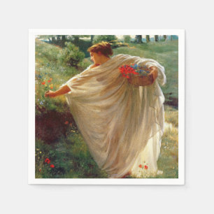 Wilde Blüten (von Edward Poynter) Serviette