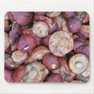 Wilde braune Pilze Fotografie Mousepad