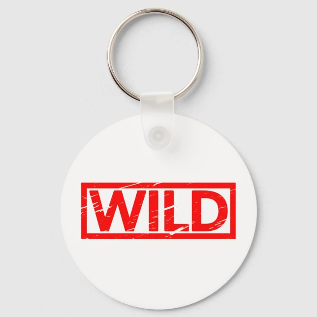 Wilde Briefmarke Schlüsselanhänger (Vorderseite)