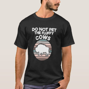 Wilde Büffelkühe - Retro Nicht die Flusen streiche T-Shirt