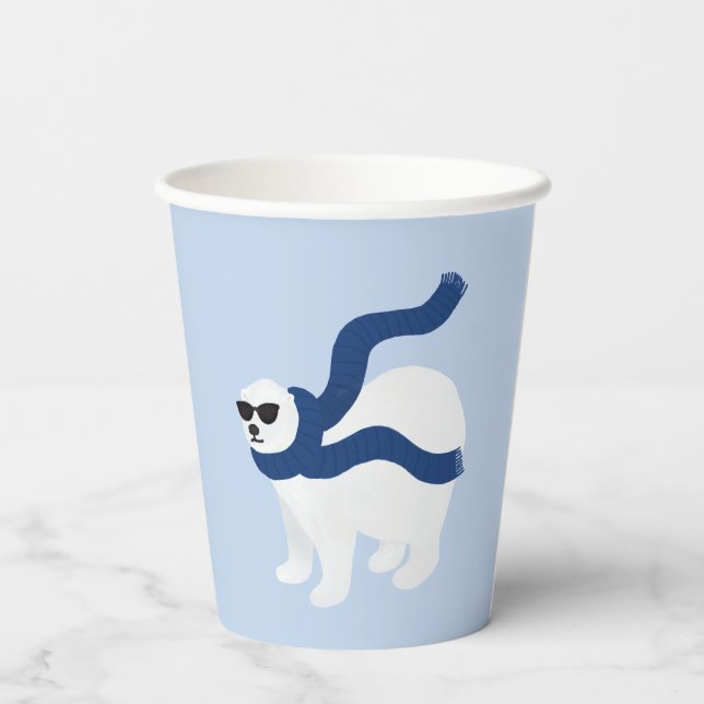 Wilde Coole Tiere Pappbecher (Rückseite)