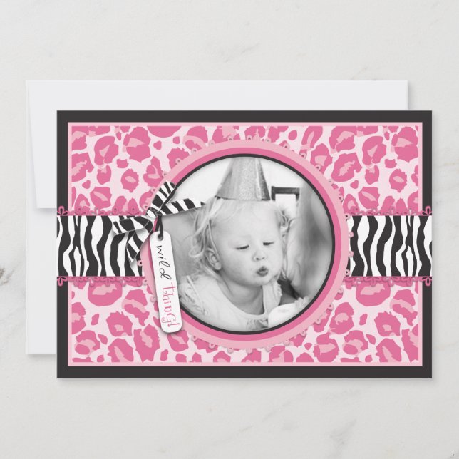 Wilde Cupcake CP Einladungskarte B3 (Vorderseite)