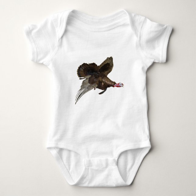 Wilde die Türkei-Jagd Baby Strampler (Vorderseite)
