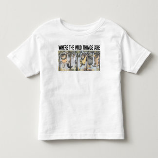 Wilde Dinge und Max, die von Bäumen schwingen Kleinkind T-shirt