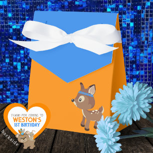 Wilde Einhorn-Hirsch Orange & Blaue Geschenkboxen Geschenkschachtel