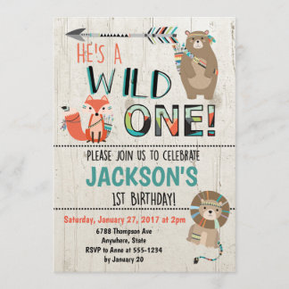 Wilde Einladung zum Geburtstag - Stammtiere