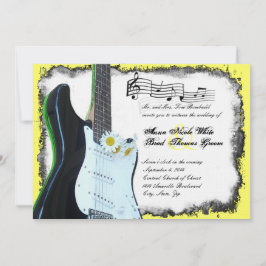 Wilde elektrische Gitarren-Limone Einladung
