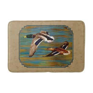 Wilde Enten Flying Tan Badematte
