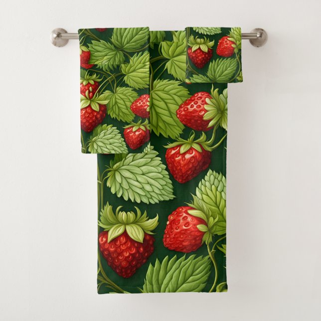 Wilde Erdbeeren Badhandtuch Set (Insitu)