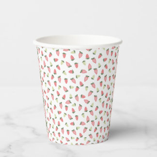 Wilde Erdbeeren Papier Cups Pappbecher
