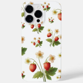 Wilde Erdbeeren Sommer Wasserfarbe Case-Mate iPhone 14 Pro Max Hülle