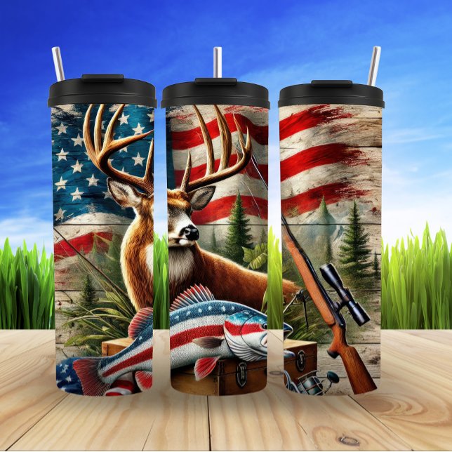 Wilde Ernte der Amerikanerin Sportsman Thermosbecher (Von Creator hochgeladen)