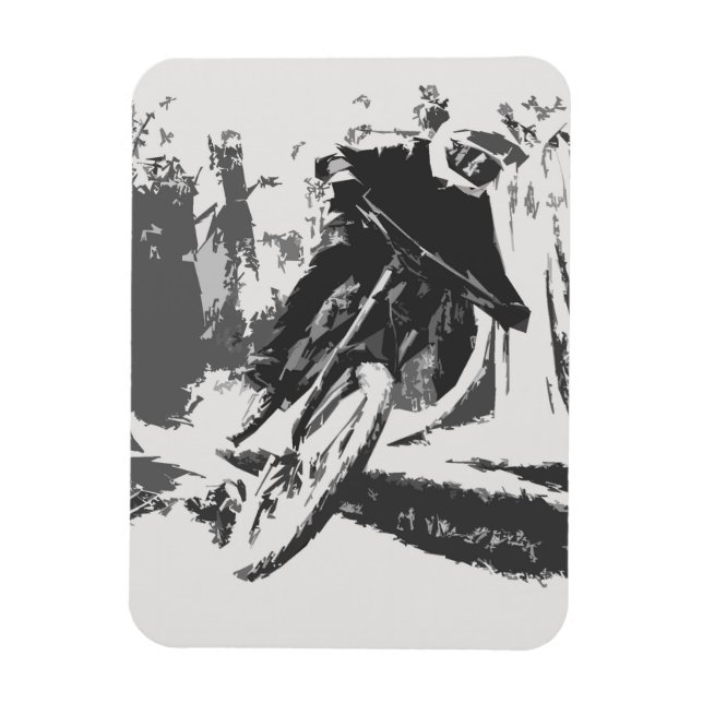 Wilde Fahrt! - BMX Racer Magnet (Vertikal)