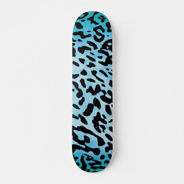 Wilde Fahrt: Leopard Skin gedruckt 7 3/4 Skateboar Skateboard (Vorne)