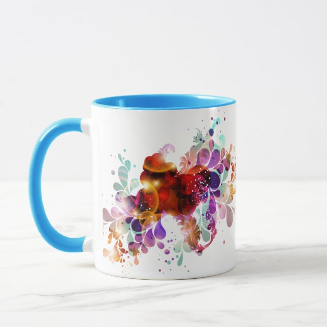 Wilde Farbspritzer Tasse (Links)
