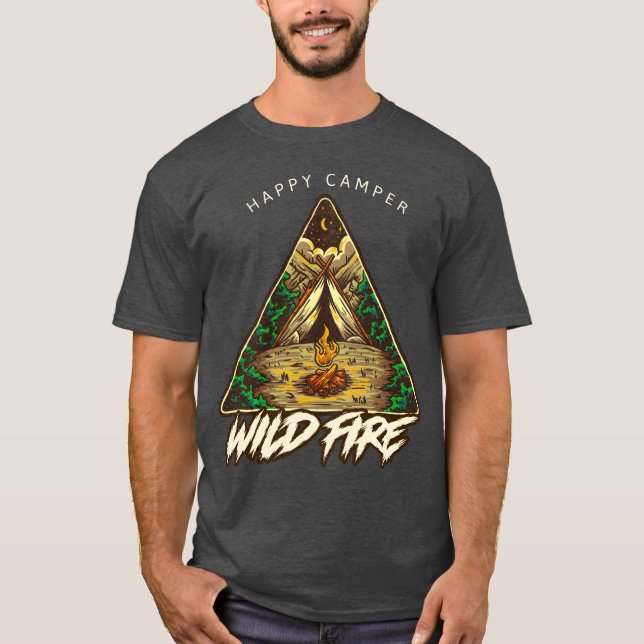 Wilde Feuer Campriangle Junge T-Shirt (Vorderseite)