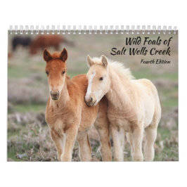 Wilde Fohlen aus Salzwasser-Bach Kalender