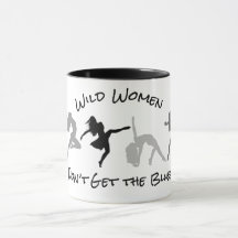 Wilde Frauen bekommen die Tasse der Blues nicht